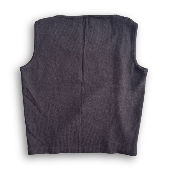 NWOT Roberta Pinto Knit Tank in Black Size Medium - Picture 2 of 3